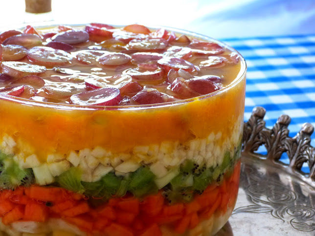 Salada de frutas em camadas - Simples Assim