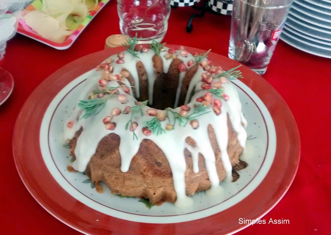 Este Bolo de frutas é ideal para o Natal