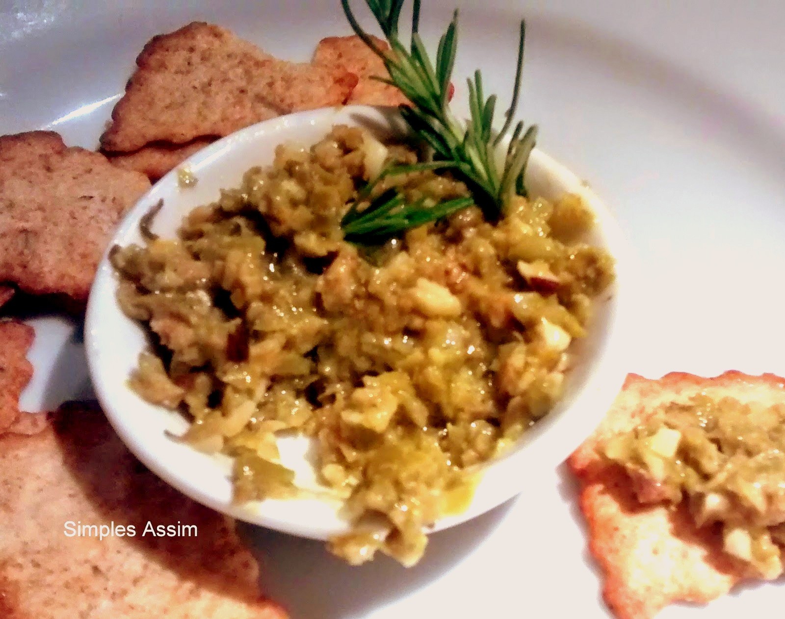 Tapenade de Azeitonas Verdes Uma delícia simples assim Simples Assim