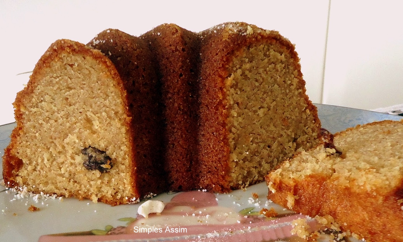 bolo de banana com farinha de rosca