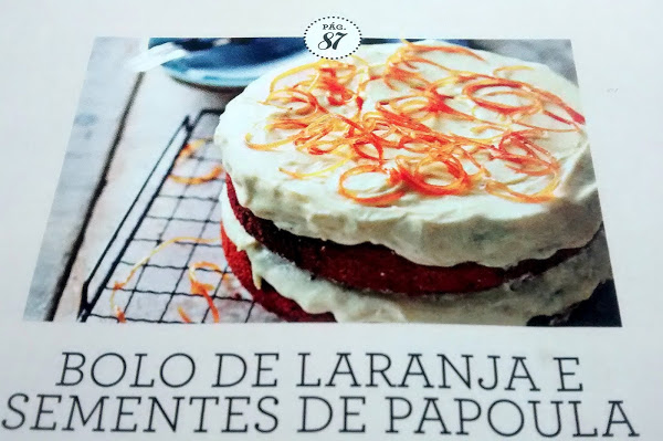 Bolo de laranja com sementes de papoula