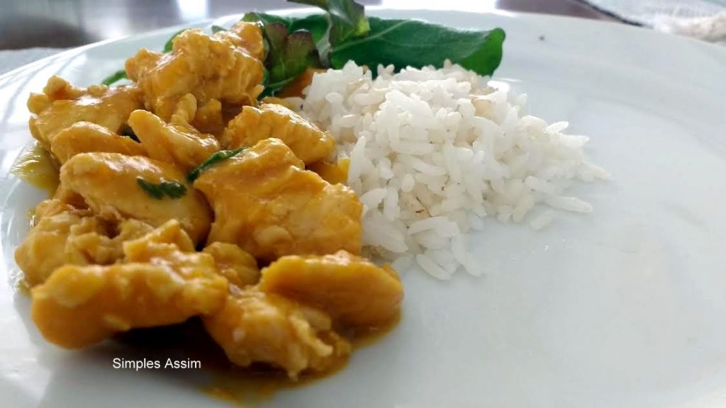 frango com abóbora delicioso