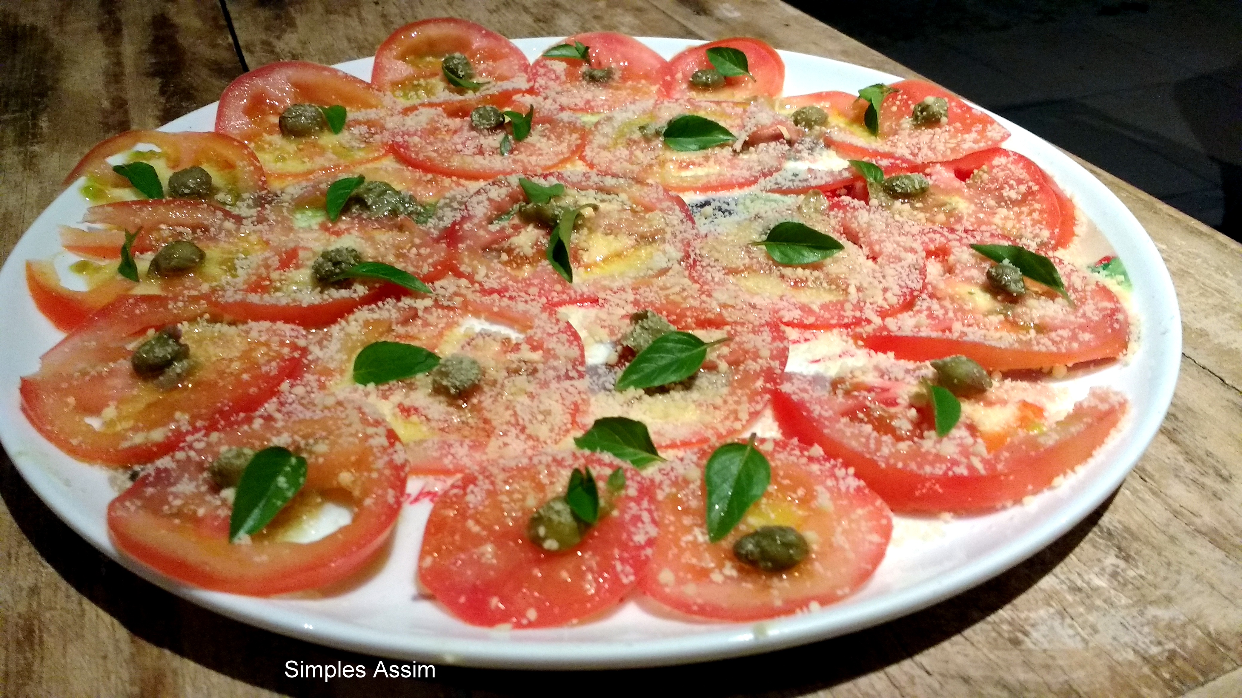 carpaccio de tomates