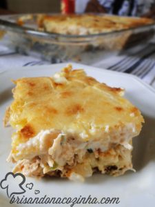 torta cremosa de frango, milho e requeijão