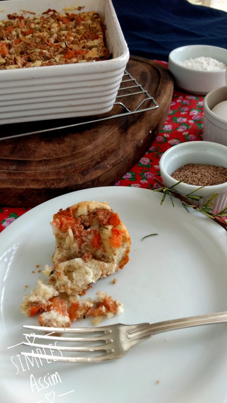 Torta de atum com farinha de arroz e de linhaça - Quinta sem glúten