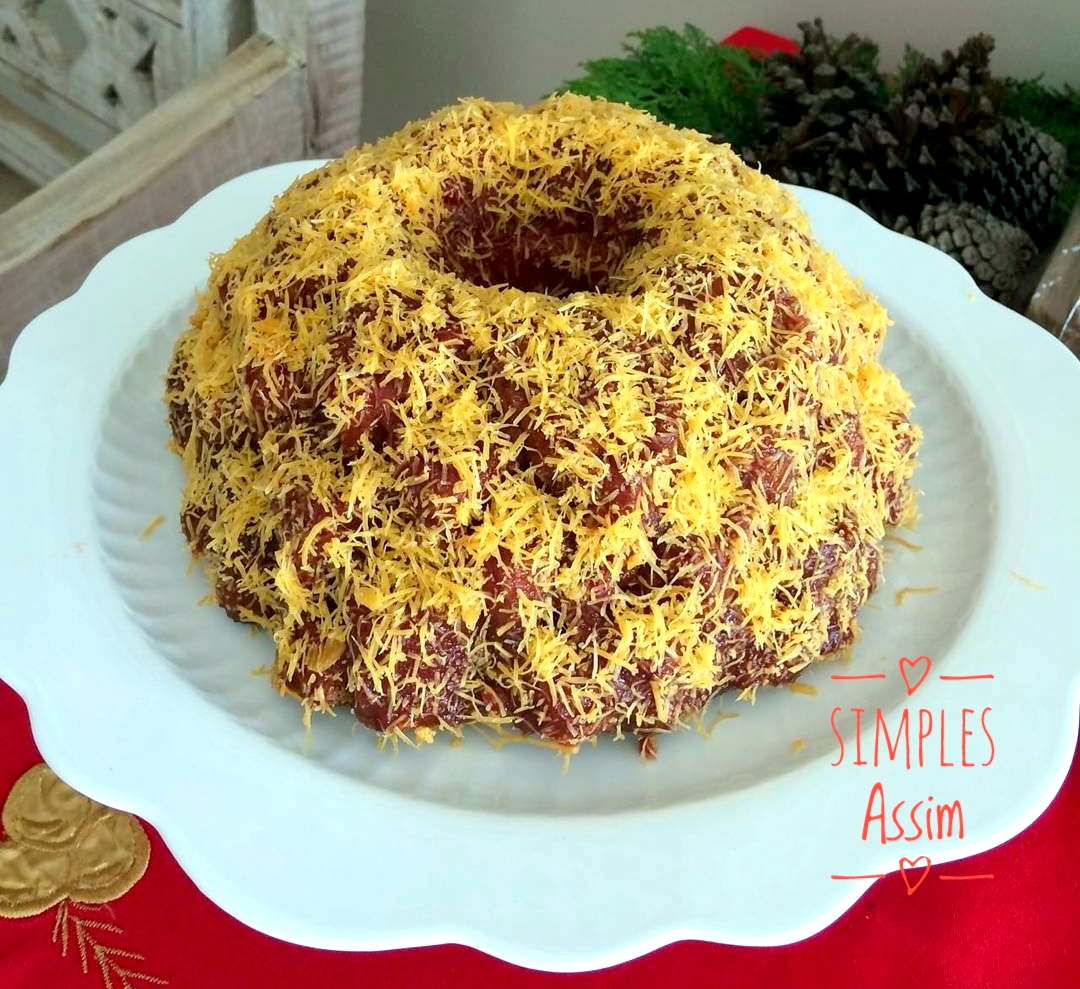 Esse bolo de queijo com goiabada é tão gostoso, tão gostoso que você não vai esquecer mais.