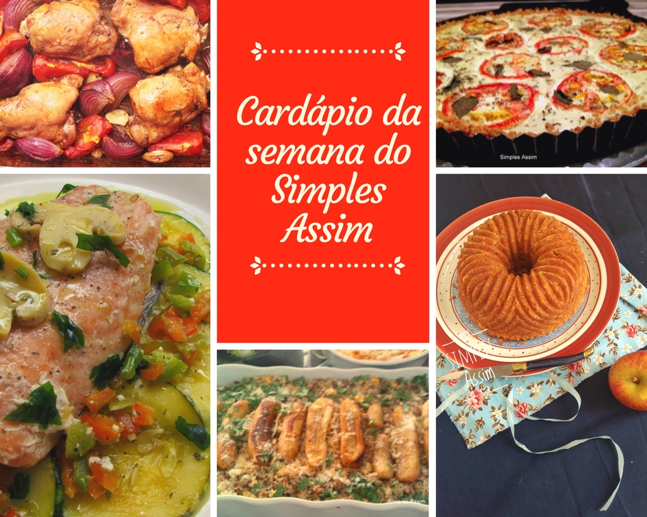 Cardápio da semana do Simples Assim variado e gostoso Simples Assim Nombre De Armario Judio ~ Cardápio da semana do Simples Assim variado e gostoso Simples Assim