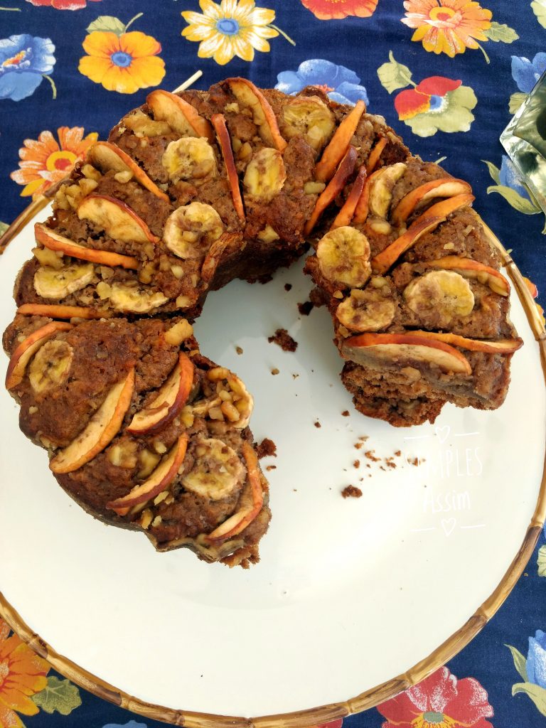 Bolo de banana e maçã - Sem açúcar e com sabor - Simples Assim