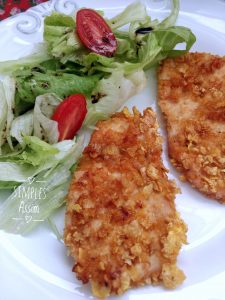 Esse Frango crocante é feito no forno e fica delicioso