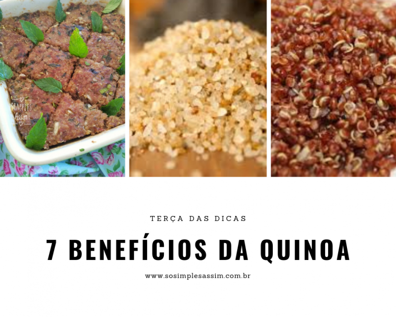 7 benefícios da quinoa Terça das dicas Simples Assim