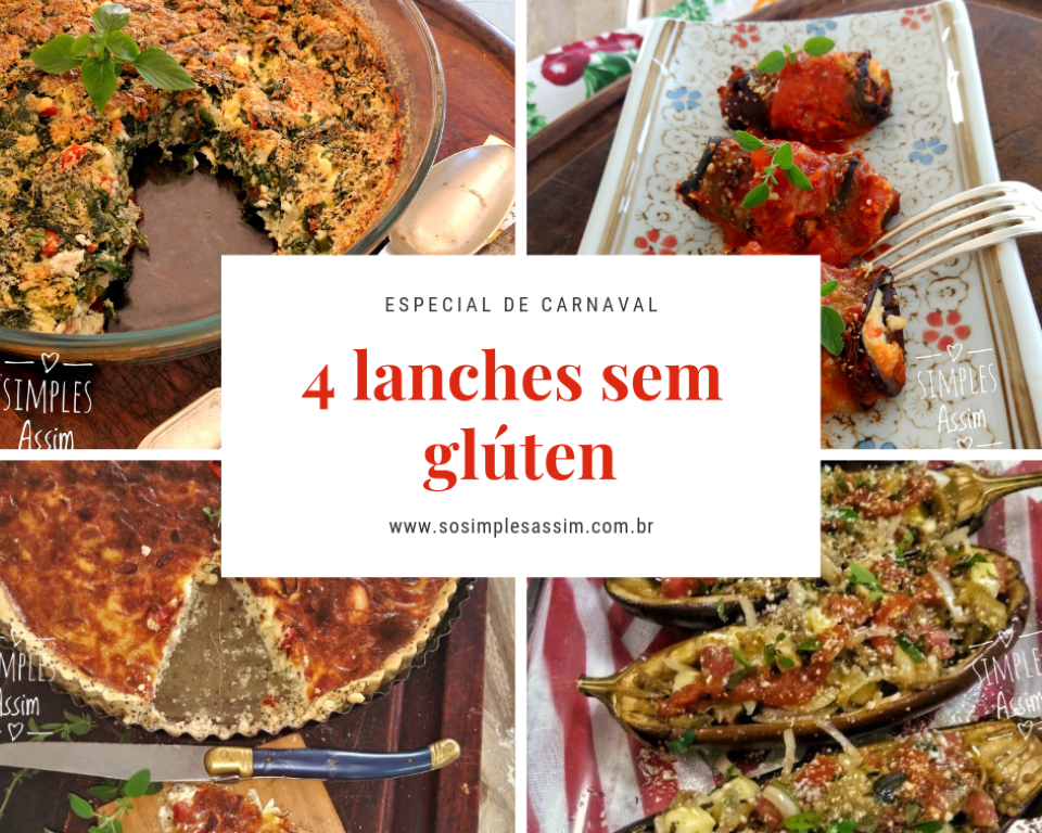 4 lanches sem glúten para você escolher