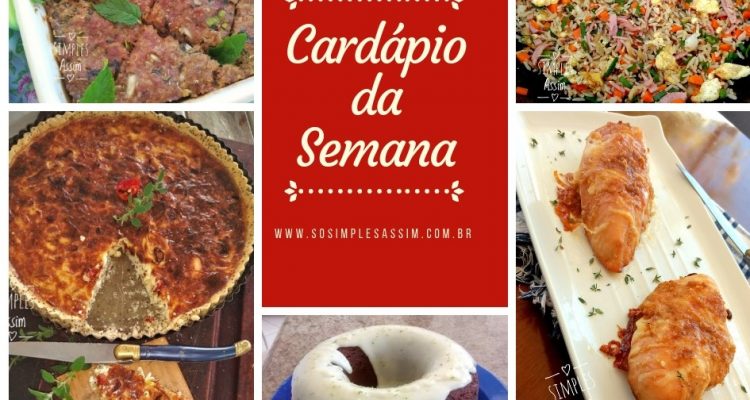 Arquivos cardápio da semana - Simples Assim