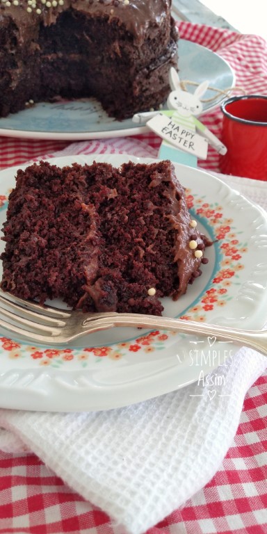 Esse Bolo de chocolate de liquidificador fica fofinho e muito gostoso