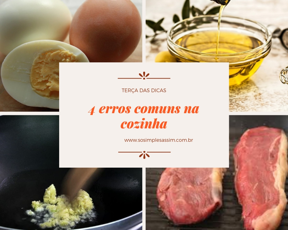 Esses 4 erros comuns na cozinha vão lhe ajudar na hora de cozinhar