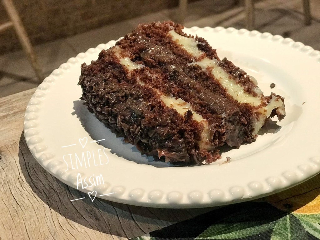 Esse bolo de choolate gourmet é perfeito.