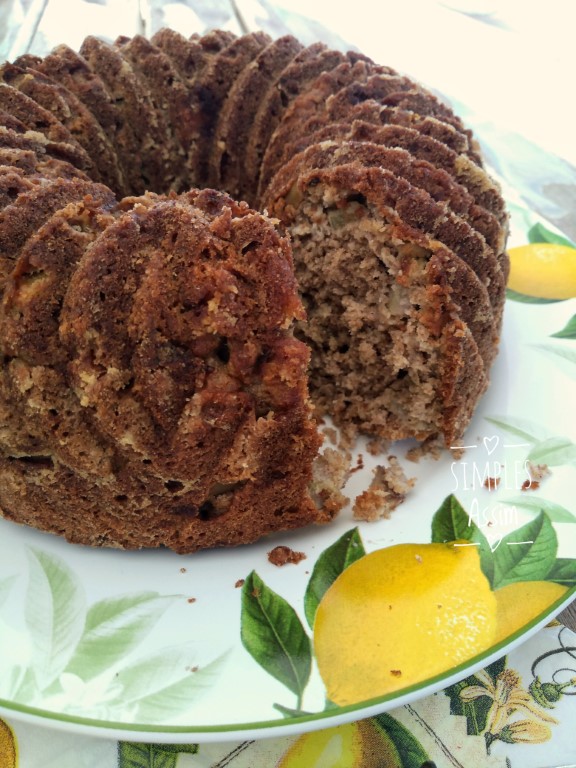 Bolo de banana e maçã sem farinha de trigo