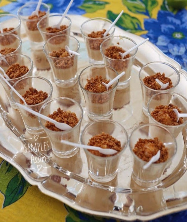 Essa Verrine de brigadeiro com pasta de amendoim é deliciosa