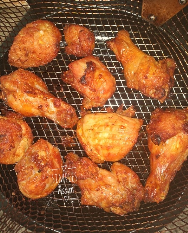 Frango à passarinho sequinho feito na airfryer