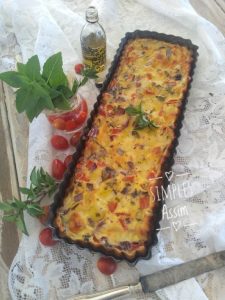 Essa Torta de queijo branco light é feita com pão de forma integral e vários ingredientes gostosos.