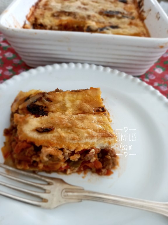 Pastellon de carne moída é um prato típico de Porto Rico. É delicioso.